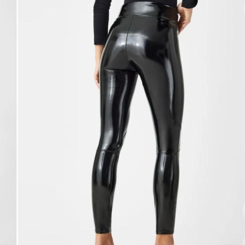 SPANX Black High-Shine Leggings - Picture 3 of 3